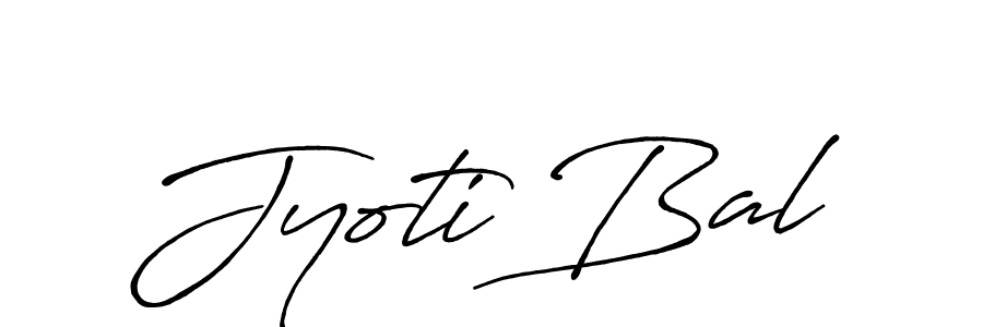 Design your own signature with our free online signature maker. With this signature software, you can create a handwritten (Antro_Vectra_Bolder) signature for name Jyoti Bal. Jyoti Bal signature style 7 images and pictures png