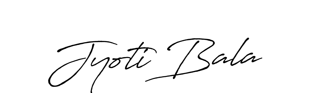 Make a beautiful signature design for name Jyoti Bala. With this signature (Antro_Vectra_Bolder) style, you can create a handwritten signature for free. Jyoti Bala signature style 7 images and pictures png