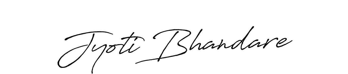 How to make Jyoti Bhandare signature? Antro_Vectra_Bolder is a professional autograph style. Create handwritten signature for Jyoti Bhandare name. Jyoti Bhandare signature style 7 images and pictures png
