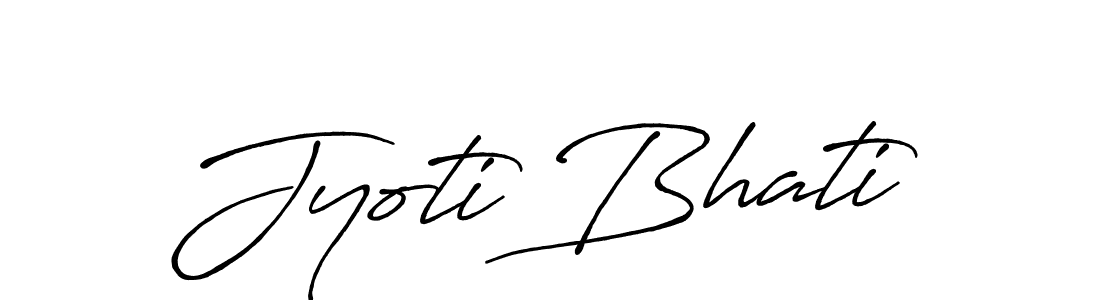 Design your own signature with our free online signature maker. With this signature software, you can create a handwritten (Antro_Vectra_Bolder) signature for name Jyoti Bhati. Jyoti Bhati signature style 7 images and pictures png