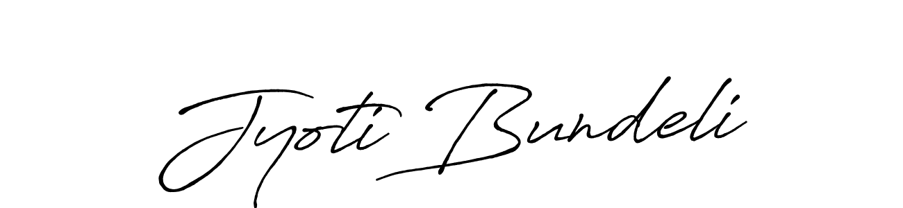Jyoti Bundeli stylish signature style. Best Handwritten Sign (Antro_Vectra_Bolder) for my name. Handwritten Signature Collection Ideas for my name Jyoti Bundeli. Jyoti Bundeli signature style 7 images and pictures png