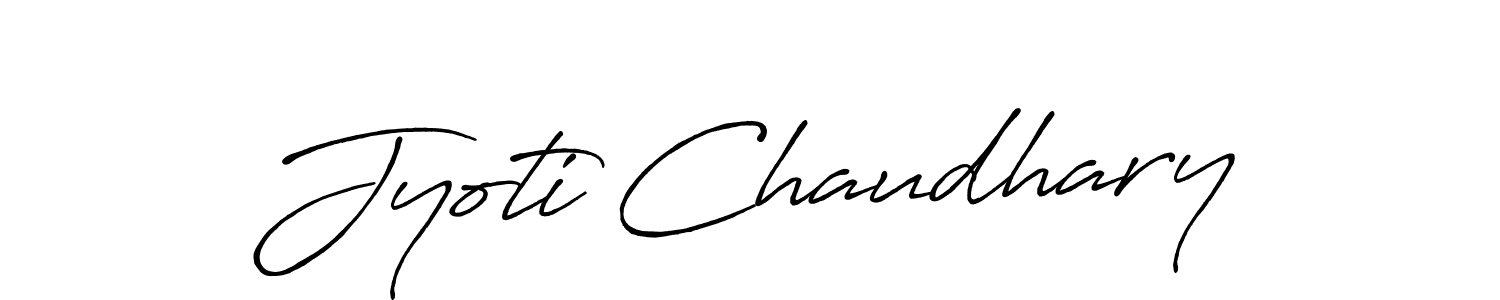 How to make Jyoti Chaudhary signature? Antro_Vectra_Bolder is a professional autograph style. Create handwritten signature for Jyoti Chaudhary name. Jyoti Chaudhary signature style 7 images and pictures png