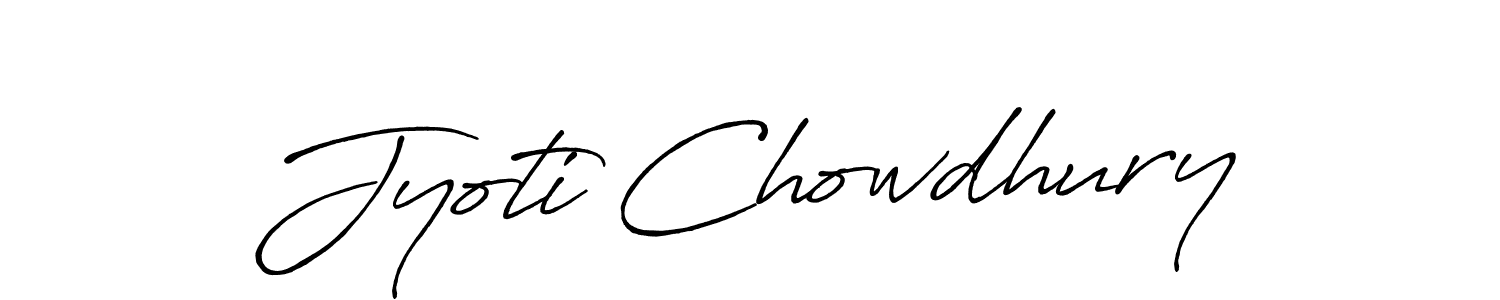 Jyoti Chowdhury stylish signature style. Best Handwritten Sign (Antro_Vectra_Bolder) for my name. Handwritten Signature Collection Ideas for my name Jyoti Chowdhury. Jyoti Chowdhury signature style 7 images and pictures png