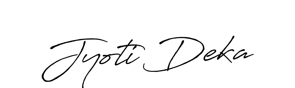 This is the best signature style for the Jyoti Deka name. Also you like these signature font (Antro_Vectra_Bolder). Mix name signature. Jyoti Deka signature style 7 images and pictures png