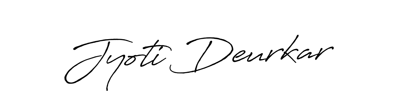 Make a short Jyoti Deurkar signature style. Manage your documents anywhere anytime using Antro_Vectra_Bolder. Create and add eSignatures, submit forms, share and send files easily. Jyoti Deurkar signature style 7 images and pictures png