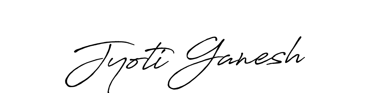 Make a beautiful signature design for name Jyoti Ganesh. With this signature (Antro_Vectra_Bolder) style, you can create a handwritten signature for free. Jyoti Ganesh signature style 7 images and pictures png