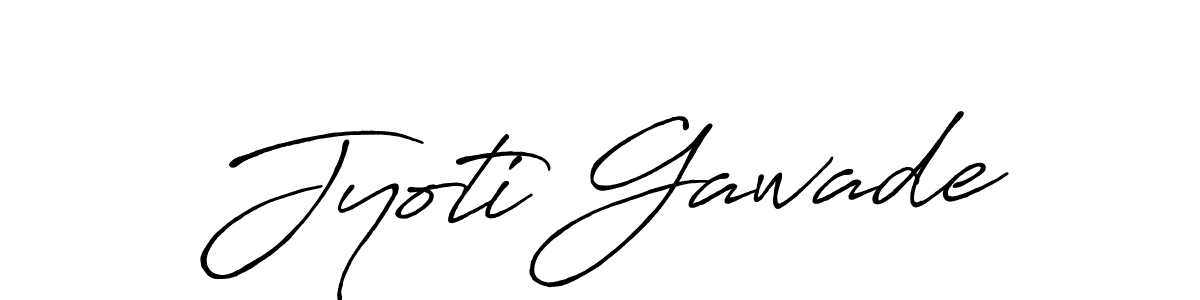 Create a beautiful signature design for name Jyoti Gawade. With this signature (Antro_Vectra_Bolder) fonts, you can make a handwritten signature for free. Jyoti Gawade signature style 7 images and pictures png
