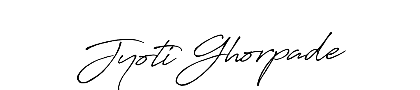 Design your own signature with our free online signature maker. With this signature software, you can create a handwritten (Antro_Vectra_Bolder) signature for name Jyoti Ghorpade. Jyoti Ghorpade signature style 7 images and pictures png