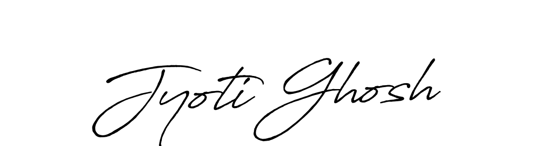 How to make Jyoti Ghosh name signature. Use Antro_Vectra_Bolder style for creating short signs online. This is the latest handwritten sign. Jyoti Ghosh signature style 7 images and pictures png