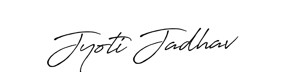 This is the best signature style for the Jyoti Jadhav name. Also you like these signature font (Antro_Vectra_Bolder). Mix name signature. Jyoti Jadhav signature style 7 images and pictures png