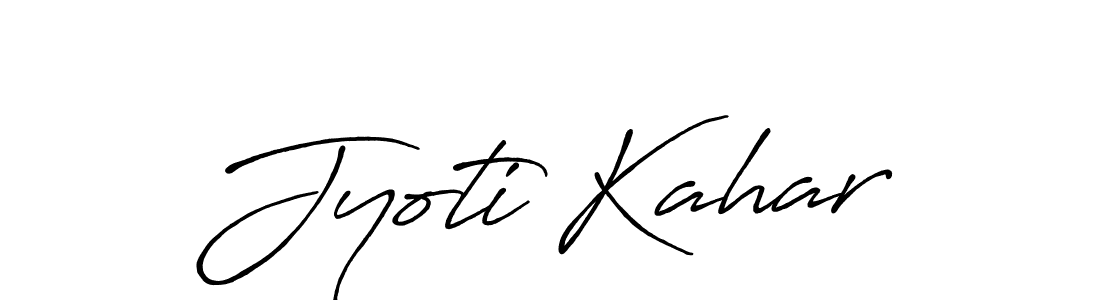 Also You can easily find your signature by using the search form. We will create Jyoti Kahar name handwritten signature images for you free of cost using Antro_Vectra_Bolder sign style. Jyoti Kahar signature style 7 images and pictures png