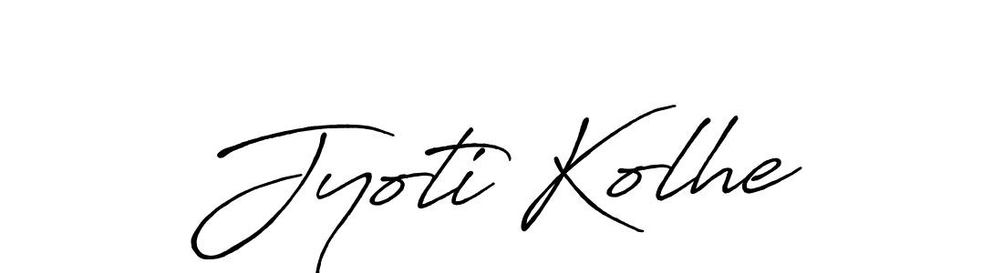Use a signature maker to create a handwritten signature online. With this signature software, you can design (Antro_Vectra_Bolder) your own signature for name Jyoti Kolhe. Jyoti Kolhe signature style 7 images and pictures png