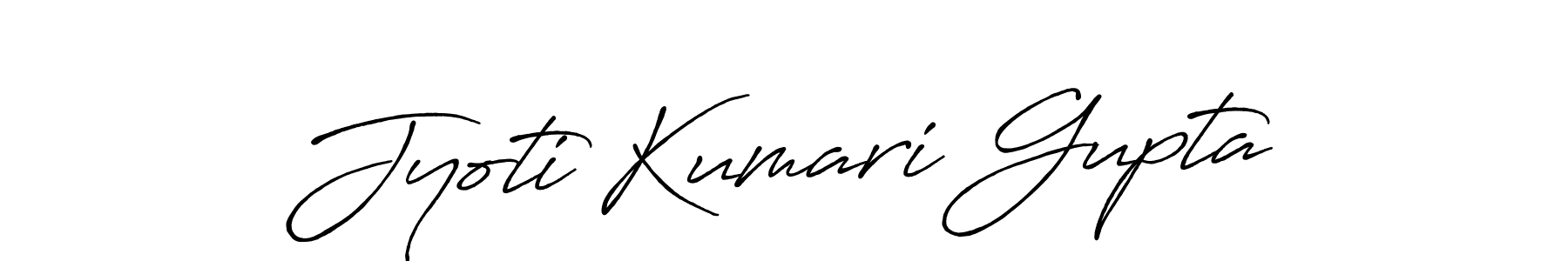 Create a beautiful signature design for name Jyoti Kumari Gupta. With this signature (Antro_Vectra_Bolder) fonts, you can make a handwritten signature for free. Jyoti Kumari Gupta signature style 7 images and pictures png