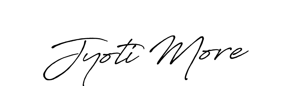 Also You can easily find your signature by using the search form. We will create Jyoti More name handwritten signature images for you free of cost using Antro_Vectra_Bolder sign style. Jyoti More signature style 7 images and pictures png