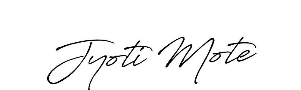 Make a beautiful signature design for name Jyoti Mote. Use this online signature maker to create a handwritten signature for free. Jyoti Mote signature style 7 images and pictures png