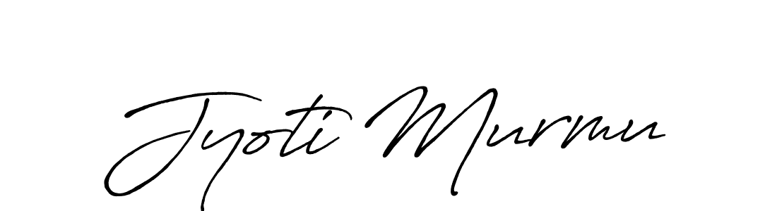 How to make Jyoti Murmu name signature. Use Antro_Vectra_Bolder style for creating short signs online. This is the latest handwritten sign. Jyoti Murmu signature style 7 images and pictures png