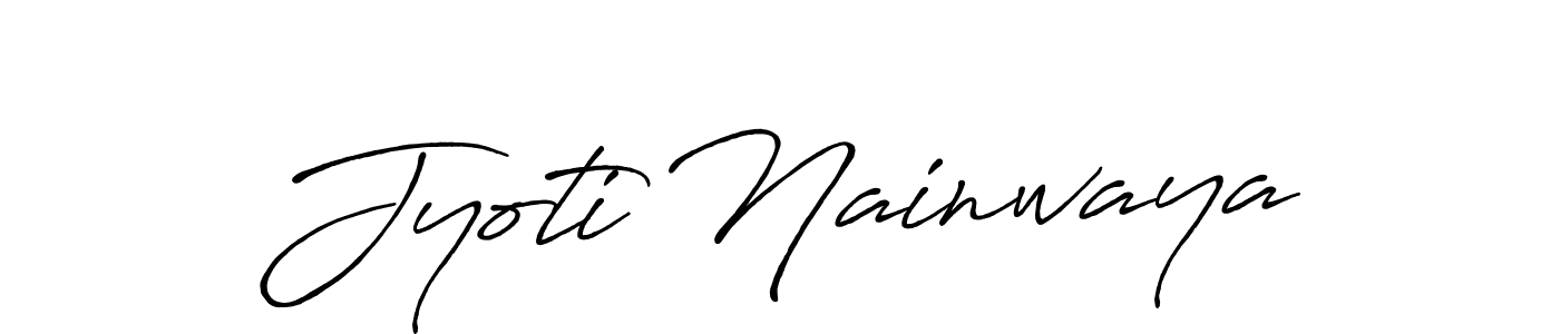 You can use this online signature creator to create a handwritten signature for the name Jyoti Nainwaya. This is the best online autograph maker. Jyoti Nainwaya signature style 7 images and pictures png