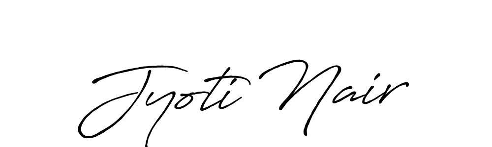Also we have Jyoti Nair name is the best signature style. Create professional handwritten signature collection using Antro_Vectra_Bolder autograph style. Jyoti Nair signature style 7 images and pictures png
