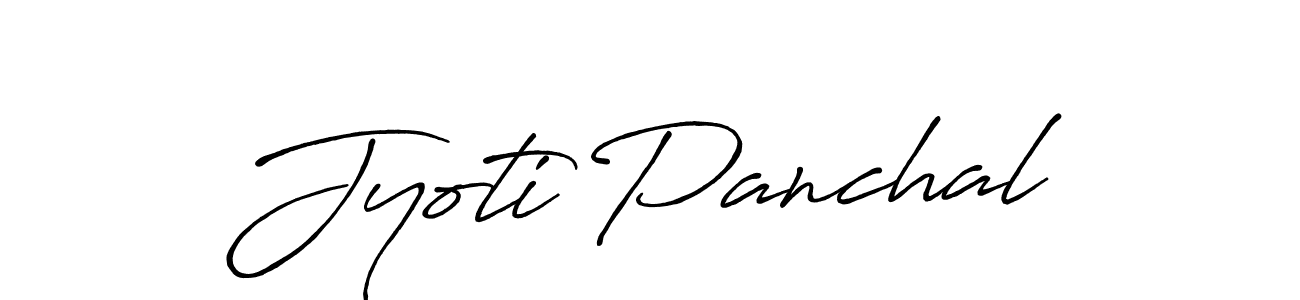 Jyoti Panchal stylish signature style. Best Handwritten Sign (Antro_Vectra_Bolder) for my name. Handwritten Signature Collection Ideas for my name Jyoti Panchal. Jyoti Panchal signature style 7 images and pictures png