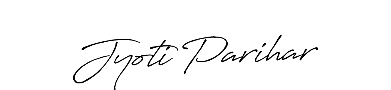 Jyoti Parihar stylish signature style. Best Handwritten Sign (Antro_Vectra_Bolder) for my name. Handwritten Signature Collection Ideas for my name Jyoti Parihar. Jyoti Parihar signature style 7 images and pictures png