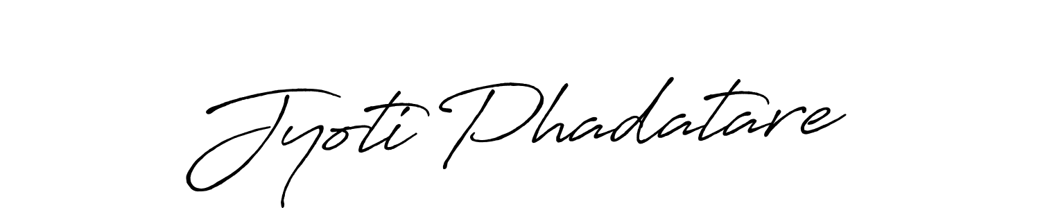 Use a signature maker to create a handwritten signature online. With this signature software, you can design (Antro_Vectra_Bolder) your own signature for name Jyoti Phadatare. Jyoti Phadatare signature style 7 images and pictures png