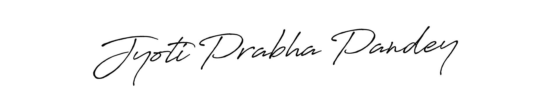 Use a signature maker to create a handwritten signature online. With this signature software, you can design (Antro_Vectra_Bolder) your own signature for name Jyoti Prabha Pandey. Jyoti Prabha Pandey signature style 7 images and pictures png