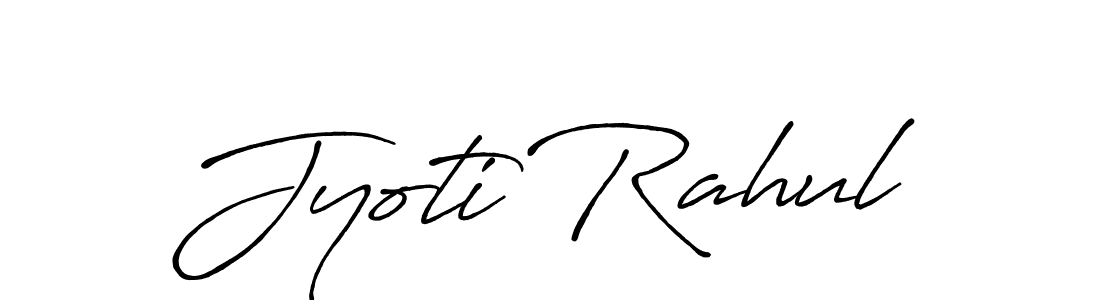 How to make Jyoti Rahul signature? Antro_Vectra_Bolder is a professional autograph style. Create handwritten signature for Jyoti Rahul name. Jyoti Rahul signature style 7 images and pictures png