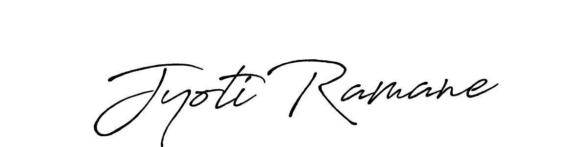 Use a signature maker to create a handwritten signature online. With this signature software, you can design (Antro_Vectra_Bolder) your own signature for name Jyoti Ramane. Jyoti Ramane signature style 7 images and pictures png