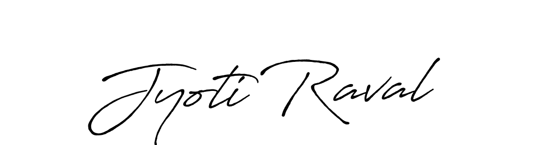 Design your own signature with our free online signature maker. With this signature software, you can create a handwritten (Antro_Vectra_Bolder) signature for name Jyoti Raval. Jyoti Raval signature style 7 images and pictures png