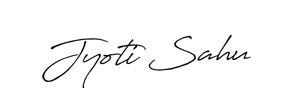 Use a signature maker to create a handwritten signature online. With this signature software, you can design (Antro_Vectra_Bolder) your own signature for name Jyoti Sahu. Jyoti Sahu signature style 7 images and pictures png
