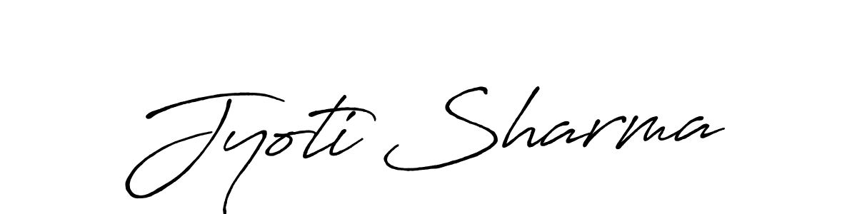 It looks lik you need a new signature style for name Jyoti Sharma. Design unique handwritten (Antro_Vectra_Bolder) signature with our free signature maker in just a few clicks. Jyoti Sharma signature style 7 images and pictures png