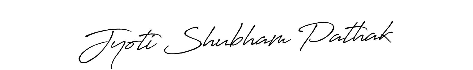 Design your own signature with our free online signature maker. With this signature software, you can create a handwritten (Antro_Vectra_Bolder) signature for name Jyoti Shubham Pathak. Jyoti Shubham Pathak signature style 7 images and pictures png