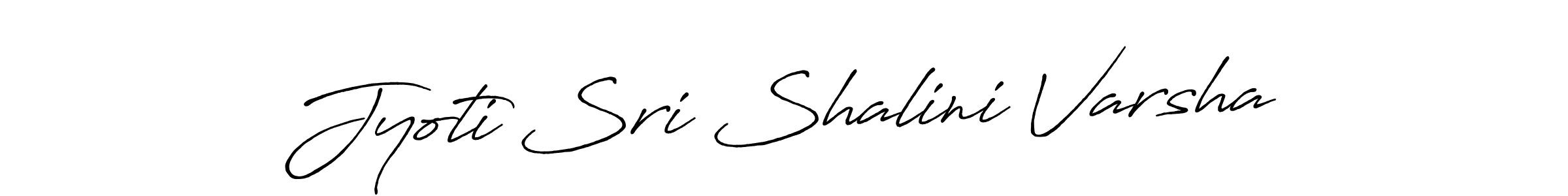 How to make Jyoti Sri Shalini Varsha name signature. Use Antro_Vectra_Bolder style for creating short signs online. This is the latest handwritten sign. Jyoti Sri Shalini Varsha signature style 7 images and pictures png