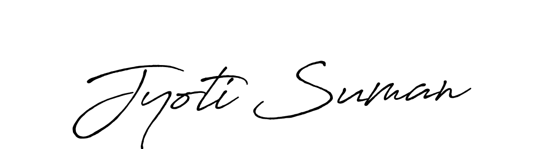 You should practise on your own different ways (Antro_Vectra_Bolder) to write your name (Jyoti Suman) in signature. don't let someone else do it for you. Jyoti Suman signature style 7 images and pictures png