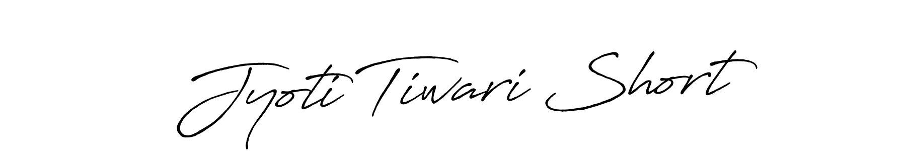 Use a signature maker to create a handwritten signature online. With this signature software, you can design (Antro_Vectra_Bolder) your own signature for name Jyoti Tiwari Short. Jyoti Tiwari Short signature style 7 images and pictures png