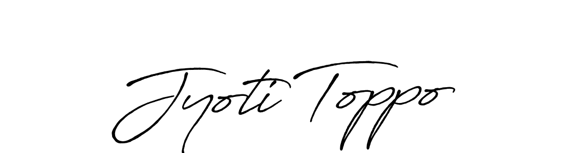 Antro_Vectra_Bolder is a professional signature style that is perfect for those who want to add a touch of class to their signature. It is also a great choice for those who want to make their signature more unique. Get Jyoti Toppo name to fancy signature for free. Jyoti Toppo signature style 7 images and pictures png