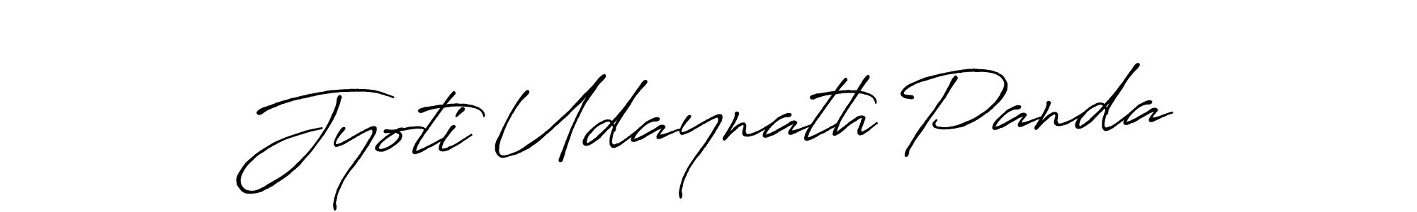 Create a beautiful signature design for name Jyoti Udaynath Panda. With this signature (Antro_Vectra_Bolder) fonts, you can make a handwritten signature for free. Jyoti Udaynath Panda signature style 7 images and pictures png