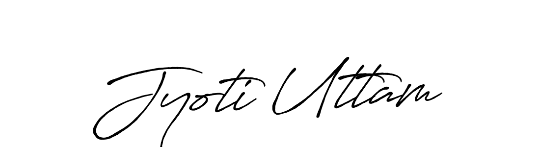 Design your own signature with our free online signature maker. With this signature software, you can create a handwritten (Antro_Vectra_Bolder) signature for name Jyoti Uttam. Jyoti Uttam signature style 7 images and pictures png