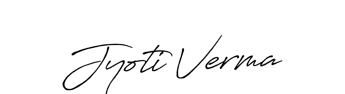 How to make Jyoti Verma name signature. Use Antro_Vectra_Bolder style for creating short signs online. This is the latest handwritten sign. Jyoti Verma signature style 7 images and pictures png