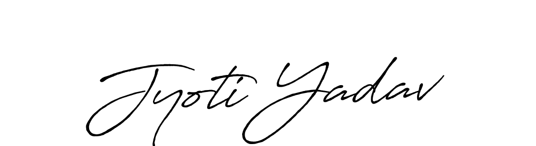 Jyoti Yadav stylish signature style. Best Handwritten Sign (Antro_Vectra_Bolder) for my name. Handwritten Signature Collection Ideas for my name Jyoti Yadav. Jyoti Yadav signature style 7 images and pictures png