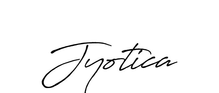 Design your own signature with our free online signature maker. With this signature software, you can create a handwritten (Antro_Vectra_Bolder) signature for name Jyotica. Jyotica signature style 7 images and pictures png
