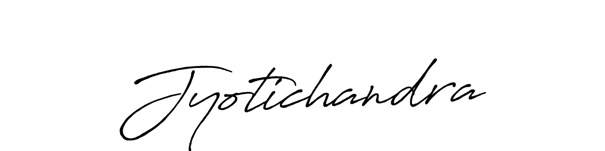 Make a beautiful signature design for name Jyotichandra. With this signature (Antro_Vectra_Bolder) style, you can create a handwritten signature for free. Jyotichandra signature style 7 images and pictures png