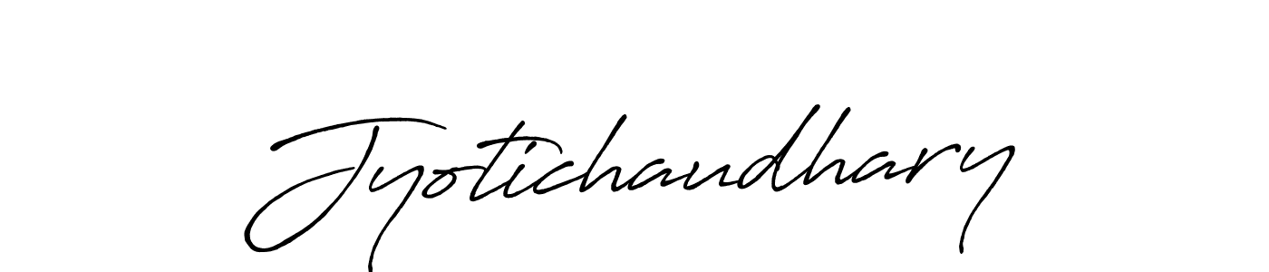 Jyotichaudhary stylish signature style. Best Handwritten Sign (Antro_Vectra_Bolder) for my name. Handwritten Signature Collection Ideas for my name Jyotichaudhary. Jyotichaudhary signature style 7 images and pictures png