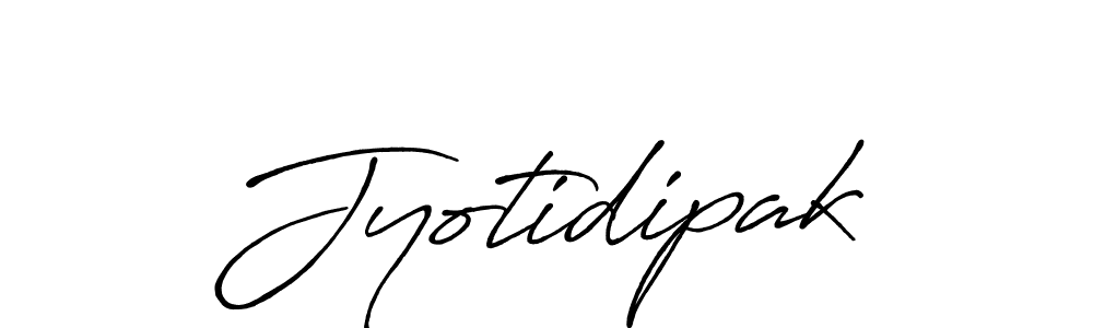 How to make Jyotidipak name signature. Use Antro_Vectra_Bolder style for creating short signs online. This is the latest handwritten sign. Jyotidipak signature style 7 images and pictures png