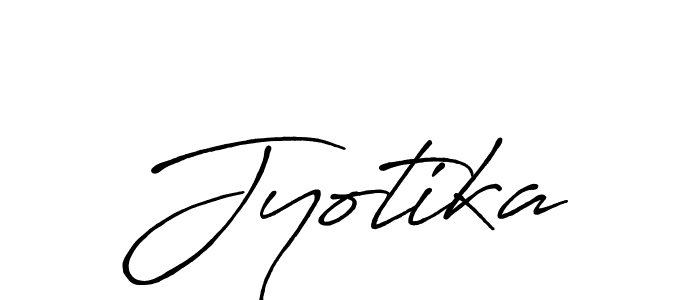 Jyotika stylish signature style. Best Handwritten Sign (Antro_Vectra_Bolder) for my name. Handwritten Signature Collection Ideas for my name Jyotika. Jyotika signature style 7 images and pictures png