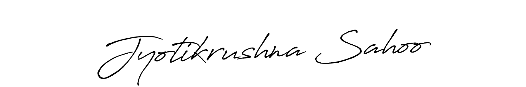 Make a short Jyotikrushna Sahoo signature style. Manage your documents anywhere anytime using Antro_Vectra_Bolder. Create and add eSignatures, submit forms, share and send files easily. Jyotikrushna Sahoo signature style 7 images and pictures png