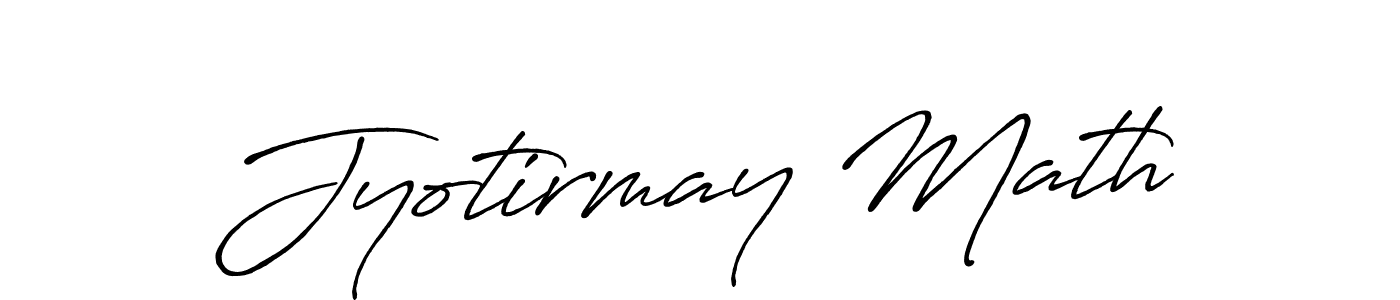 It looks lik you need a new signature style for name Jyotirmay Math. Design unique handwritten (Antro_Vectra_Bolder) signature with our free signature maker in just a few clicks. Jyotirmay Math signature style 7 images and pictures png