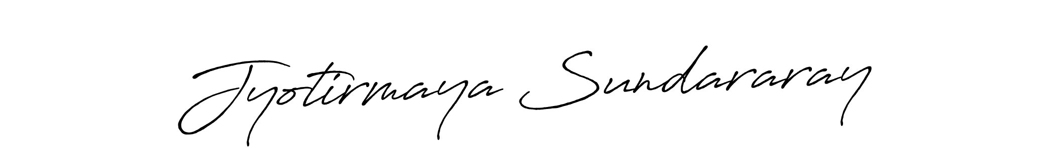 Make a beautiful signature design for name Jyotirmaya Sundararay. With this signature (Antro_Vectra_Bolder) style, you can create a handwritten signature for free. Jyotirmaya Sundararay signature style 7 images and pictures png
