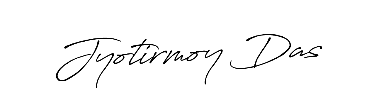 Create a beautiful signature design for name Jyotirmoy Das. With this signature (Antro_Vectra_Bolder) fonts, you can make a handwritten signature for free. Jyotirmoy Das signature style 7 images and pictures png