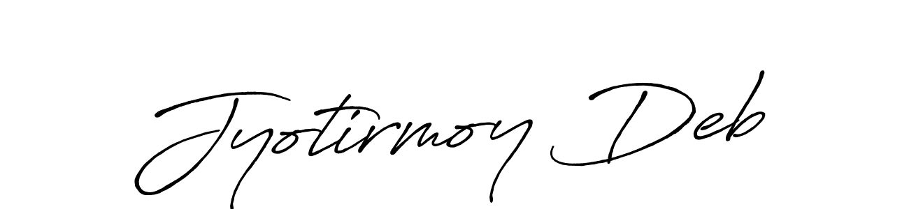 Jyotirmoy Deb stylish signature style. Best Handwritten Sign (Antro_Vectra_Bolder) for my name. Handwritten Signature Collection Ideas for my name Jyotirmoy Deb. Jyotirmoy Deb signature style 7 images and pictures png
